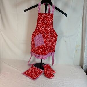 Kids Baking Apron Set | Handmade Child Kitchen Helper Gift